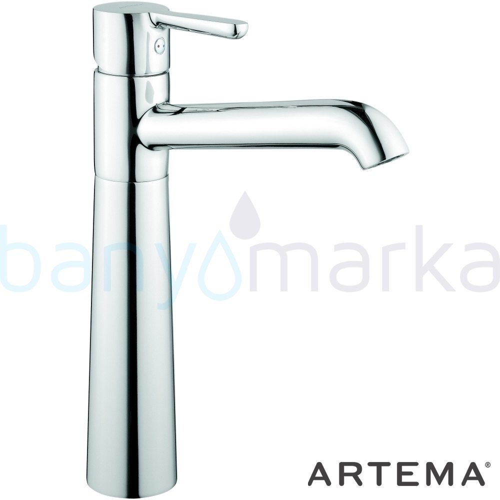  Artema Matrix Lavabo Bataryası (Yüksek) - A41759 ısı ve debi ayarlı su ve enerji tasarruflu banyoda alışılagelmiş sınırları ortadan kaldıran şık tasarımlı armatür