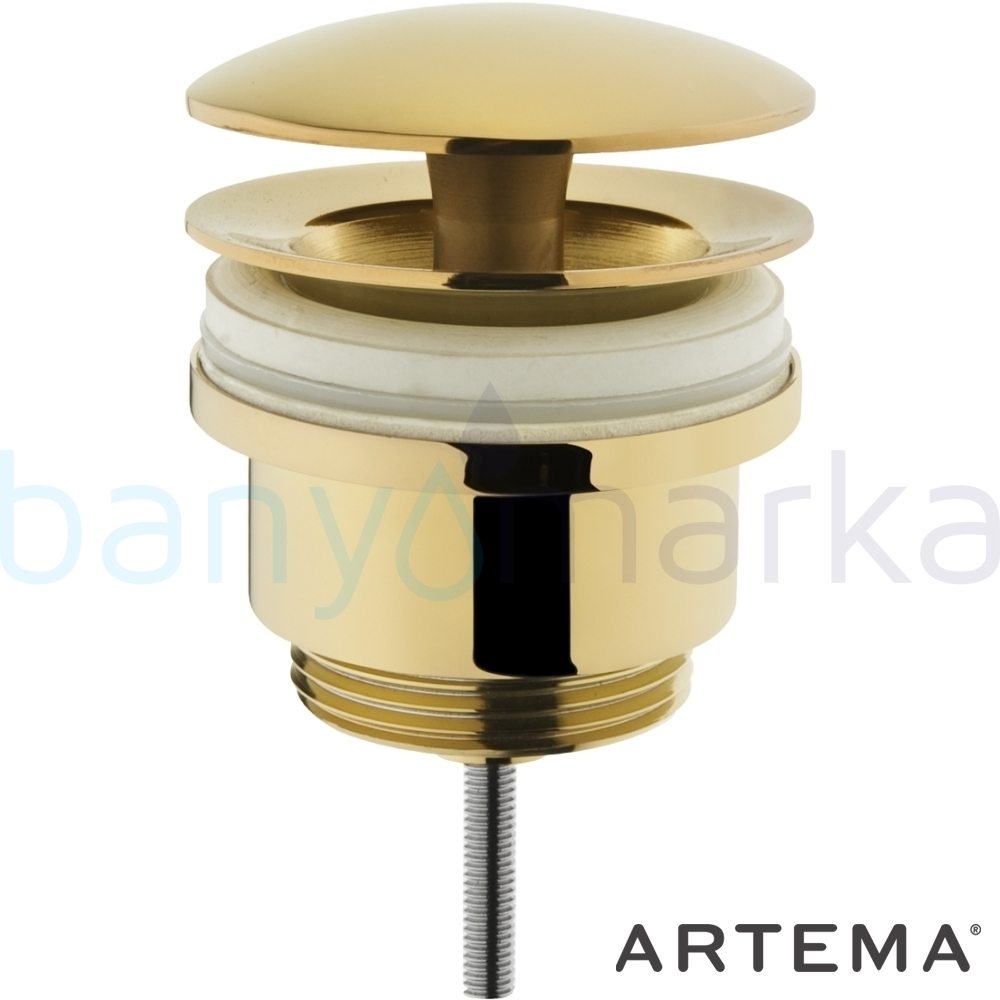  Artema Lavabo Yuvarlak Süzgeci (Universal-Sabit), Altın - A4514823 armatür ve batarya tamamlayıcı üründür