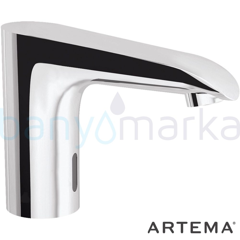 Artema AquaSee Fotoselli Lavabo Bataryası (Çift Su Girişli, Elektrikli) A47068 Fotoselli - Elektronik Batarya